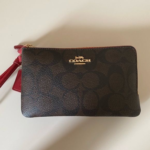 Coach Double Zip Wristlet - Picture 1 of 5